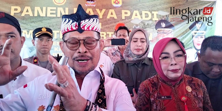 Ribuan Lahan Sawah Puso di Grobogan, Mentan Syahrul Pastikan Ganti Bibit