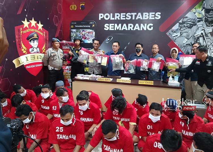 Polrestabes Semarang Ringkus 48 Tersangka Kasus Narkoba