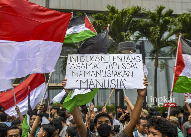 Massa Aksi Solidaritas Palestina Sampaikan 5 Tuntutan ke PBB Jakarta