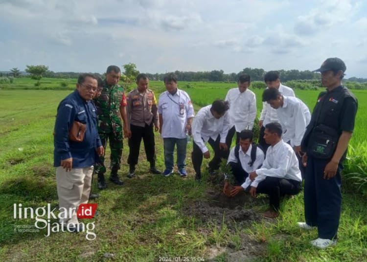 Pelantikan 32.578 Anggota KPPS di Grobogan Diwarnai Aksi Tanam Pohon